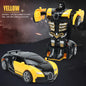 Transforming Car Robot Push and Go Race Car Toy