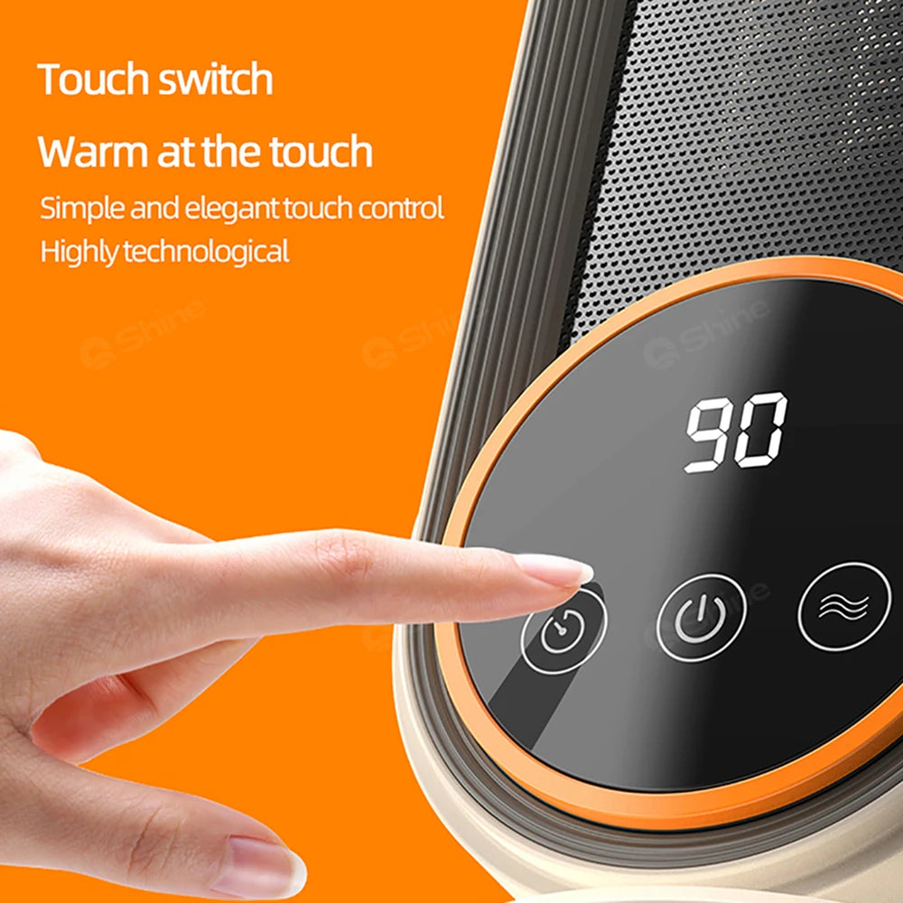 Portable Space Heater with Touch Screen, Remote, 3 Speeds