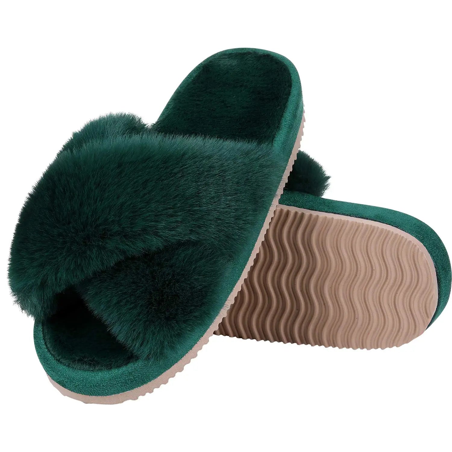 Soft Snuggle Goosecret Women's Fuzzy Slippers