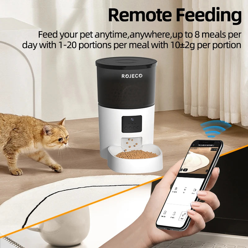 Automatic Cat Feeder with Camera & Remote Control