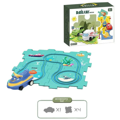 Puzzle Racer Kids Car Set