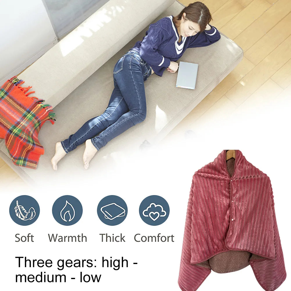 Portable USB Electric Heated Blanket for Travel