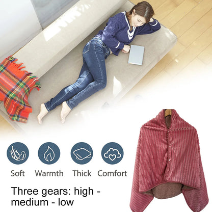 Portable USB Electric Heated Blanket for Travel