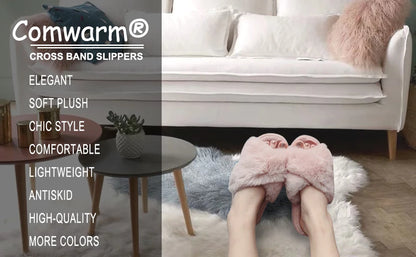 Soft Snuggle Goosecret Women's Fuzzy Slippers