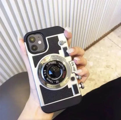 Retro Camera Leather Case for iPhone