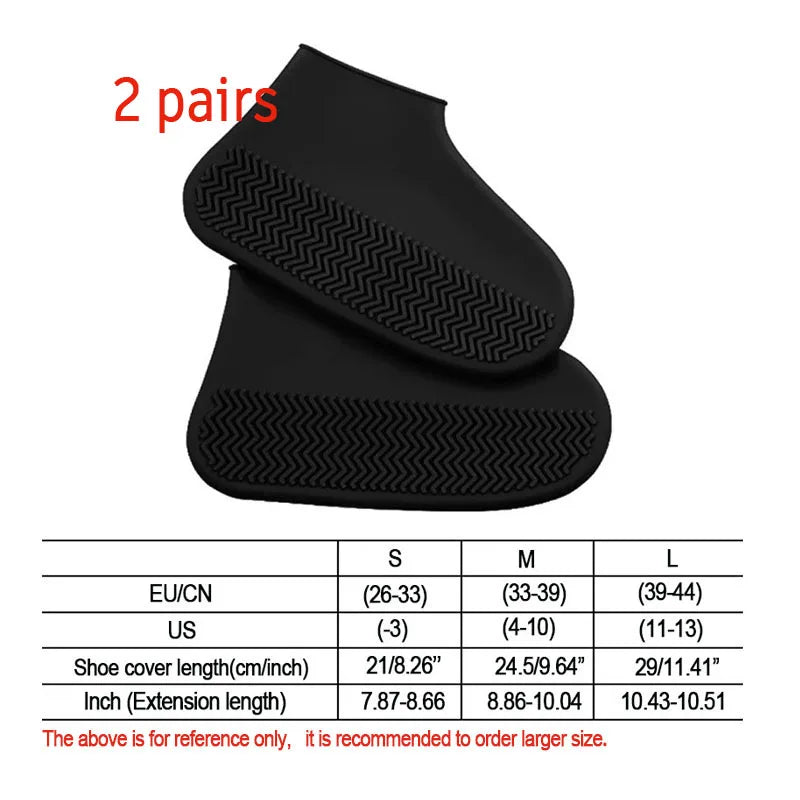 Waterproof Silicone Rain Shoe Covers Reusable