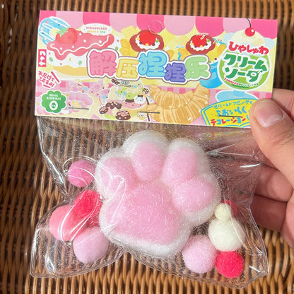 Cat Paw Mochi Squishy Fidget Toy - Stress Relief