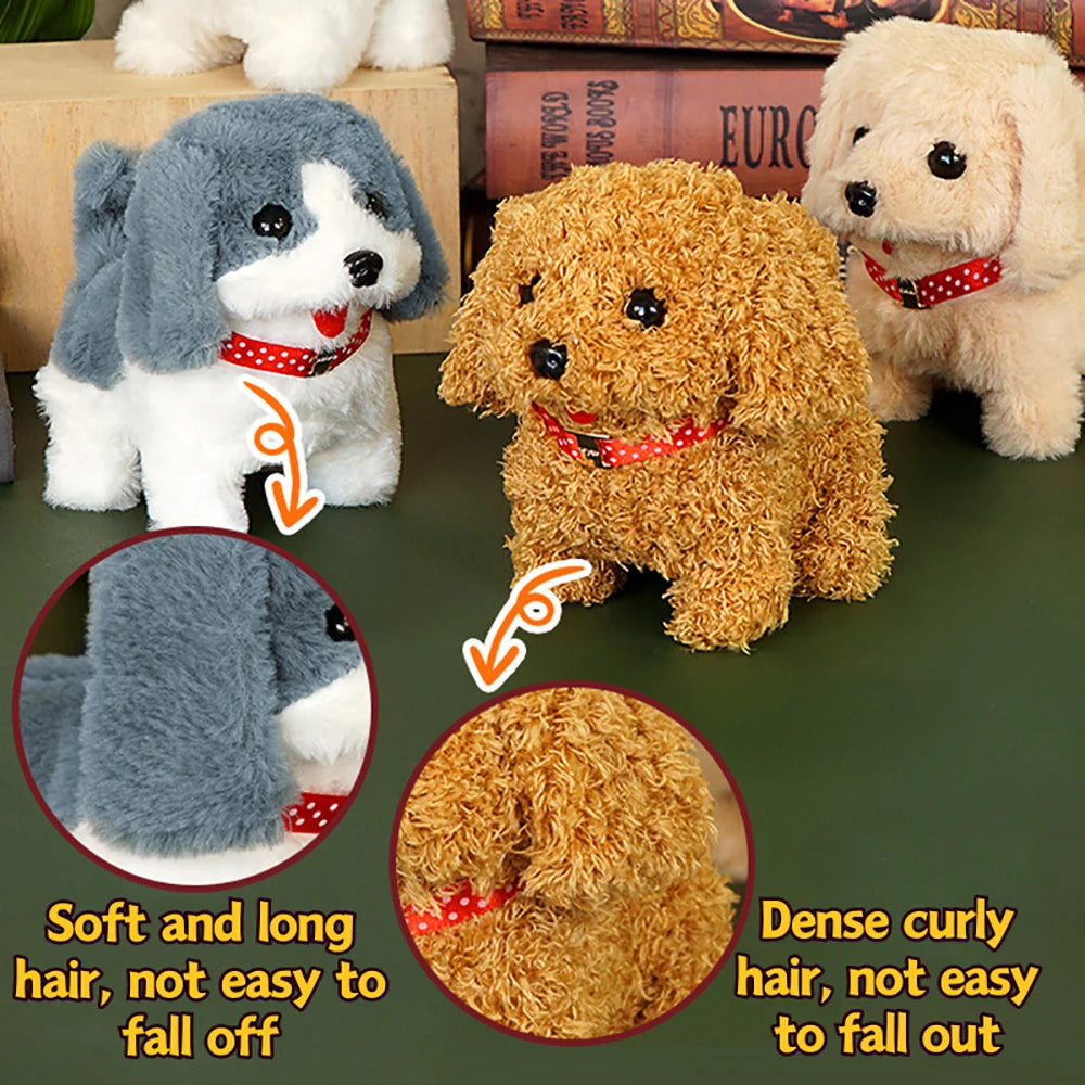 9 Styles Realistic Plush Smart Dog Toy for Kids