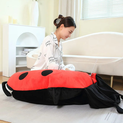 Wearable Insect Plush Ladybug Pillow Toy