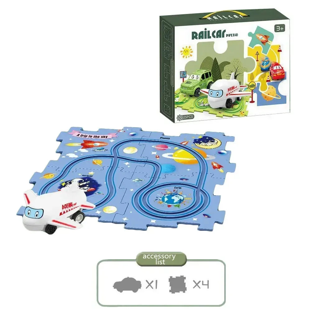 Puzzle Racer Kids Car Set