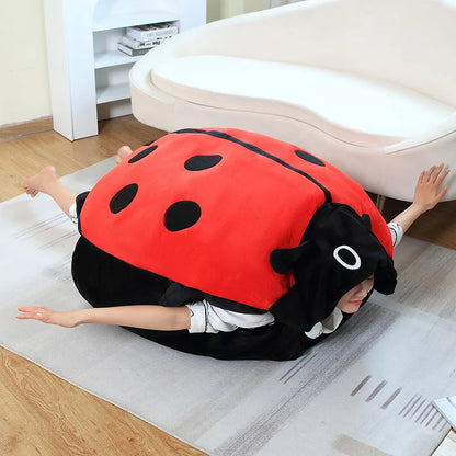 Wearable Insect Plush Ladybug Pillow Toy