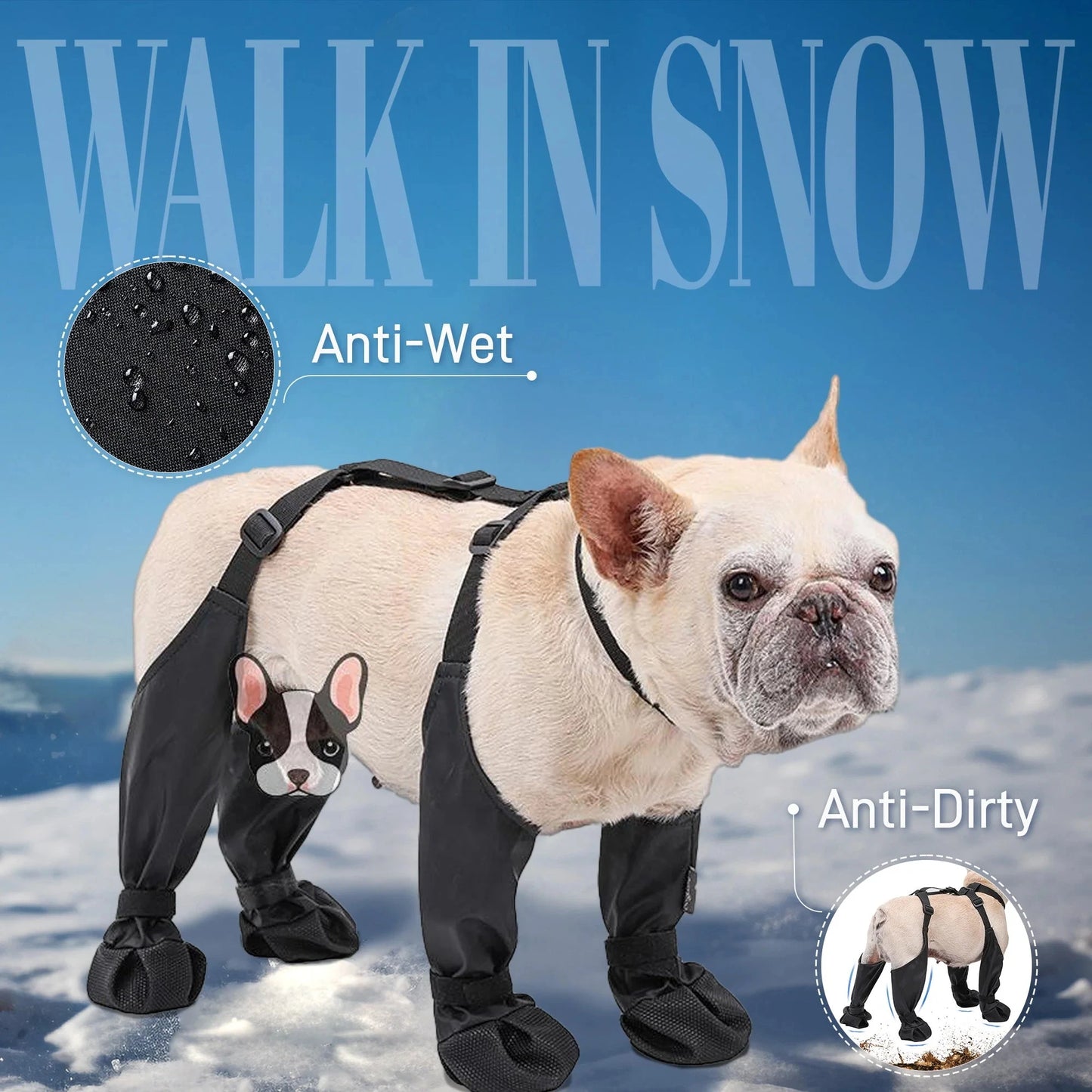 Waterproof Adjustable Dog Boots