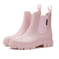 Women Waterproof Elastic Ankle Rain Boots