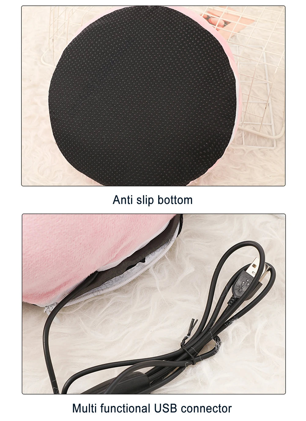 USB Electric Foot Warmer - Heated Plush