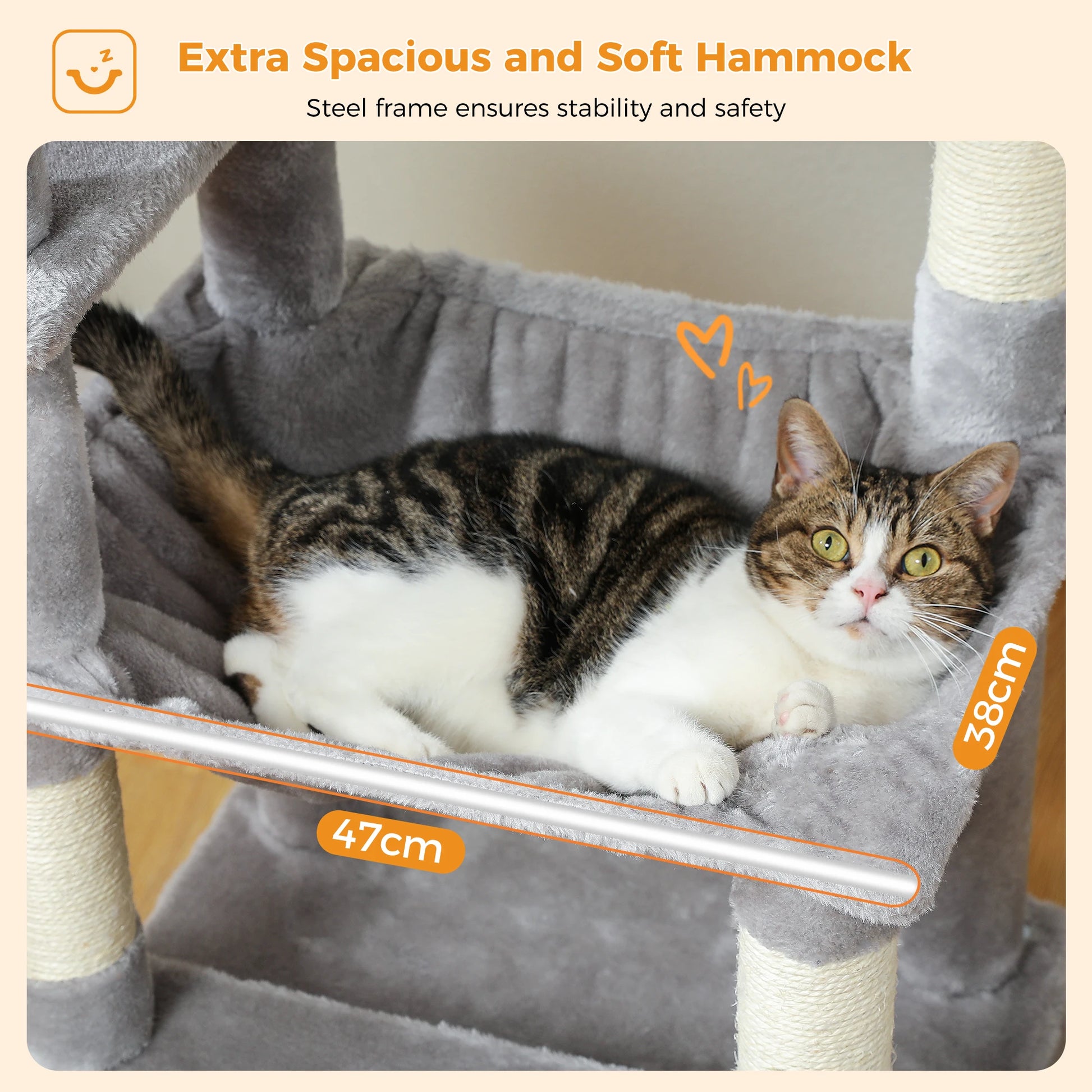 Large Cat Tree with Cozy Perches - Soft Snuggle