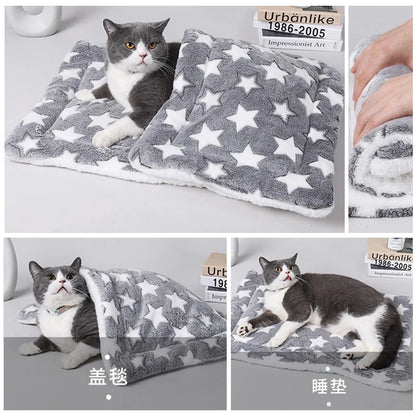 🐶✅Flannel Pet Sleeping Mat for Dogs and Cats🥰👍