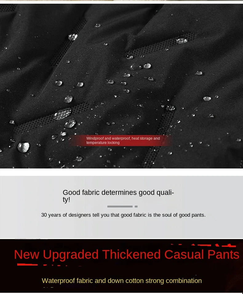 Men's Winter Warm Cotton Pants