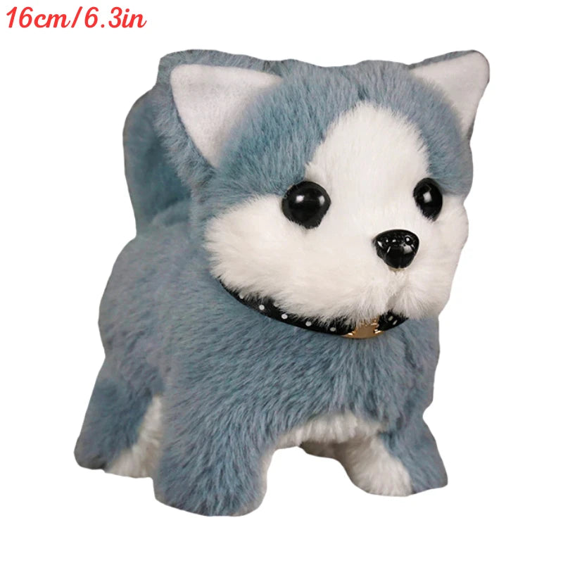 Soft snuggle plush smart dog toy for kids, walking and talking robot pet for toddlers