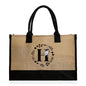 Large Capacity Jute Burlap Tote Bag