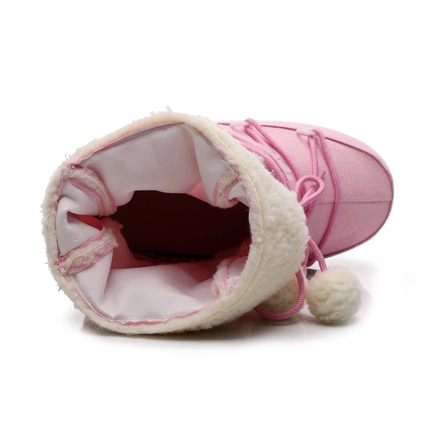 Women's Pink Winter Snow Boots – Cold-proof, Slip-resistant