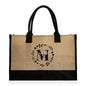 Large Capacity Jute Burlap Tote Bag