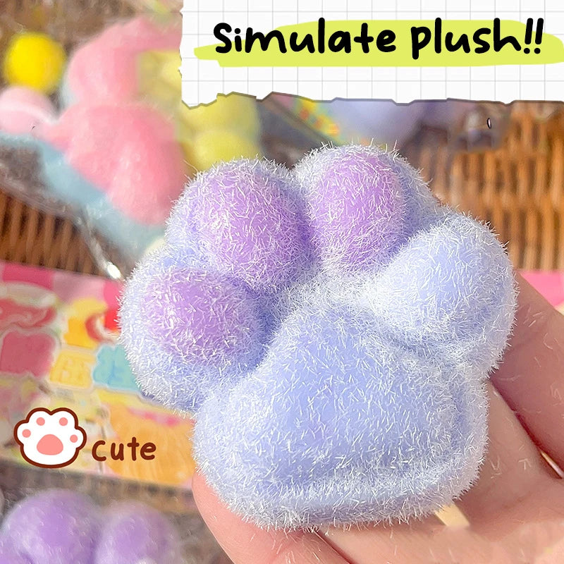 Cat Paw Mochi Squishy Fidget Toy - Stress Relief