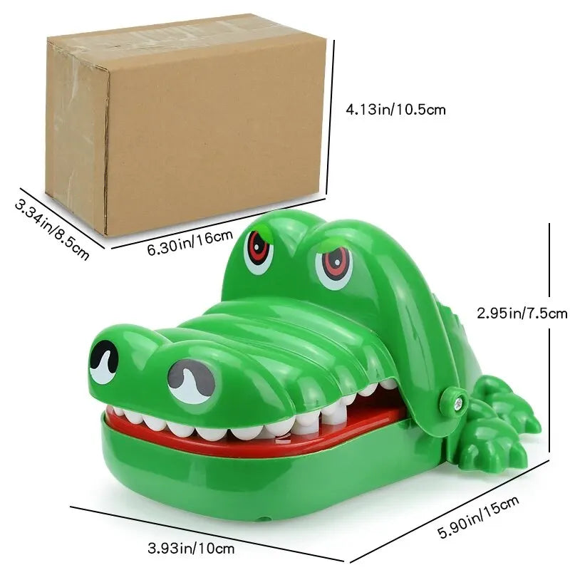 Crocodile Teeth Toy for kids, fun alligator biting game, perfect for pranks and party games. Paired with Soft Snuggle blanket for cozy playtime.