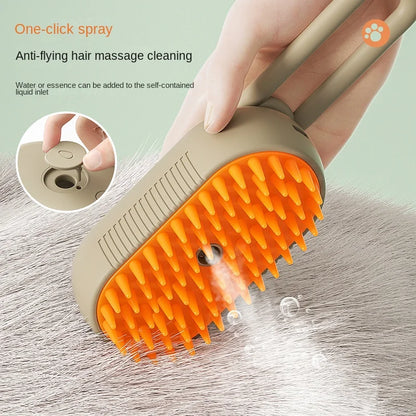 3-in-1 Electric Steam Brush for Cats & Dogs