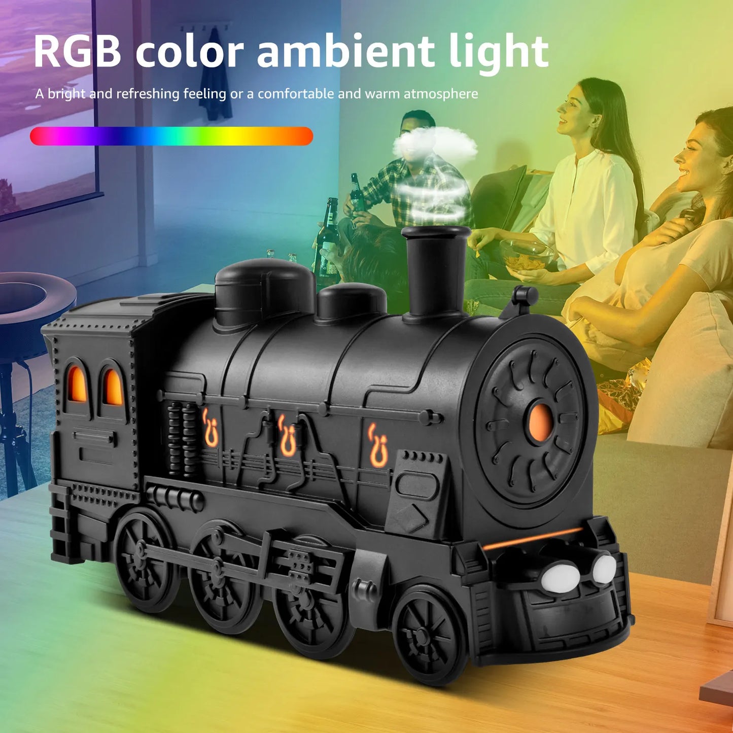 Train Diffuser Quiet Aroma Humidifier Auto Off Home