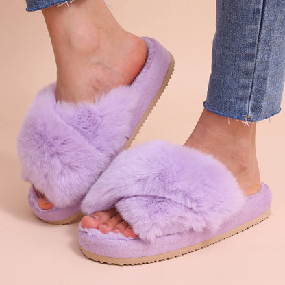 Soft Snuggle Goosecret Women's Fuzzy Slippers