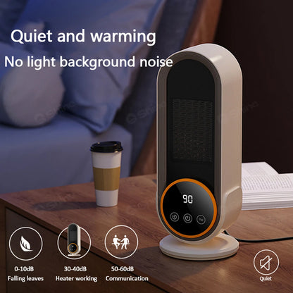 Portable Space Heater with Touch Screen, Remote, 3 Speeds