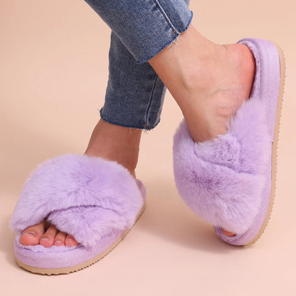 Soft Snuggle Goosecret Women's Fuzzy Slippers