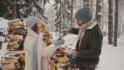 Winter Knitted Beanie Hat & Scarf Set